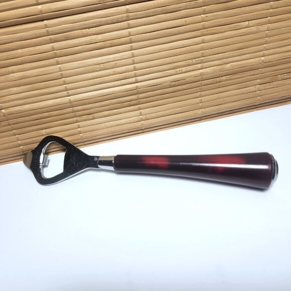 Glo-Hill Canada Bottle Can Opener MCM Cherry Bakelite Handle 7.5 in. Opener - Picture 8 of 8